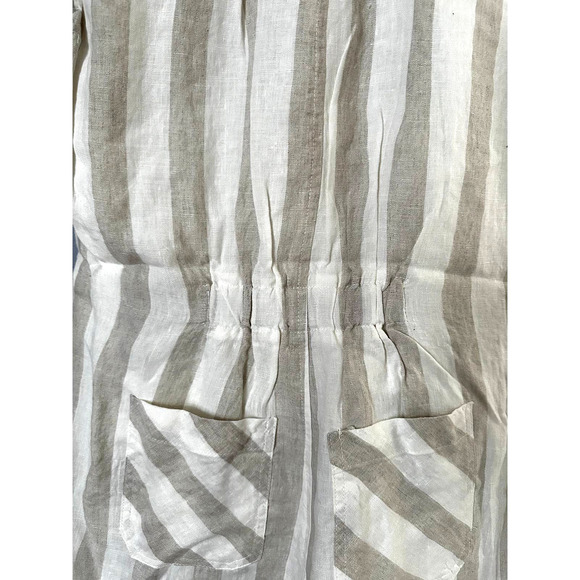 BLANKNYC Striped Linen Romper In Changing Lanes Size XS Women NWT - Picture 4 of 10